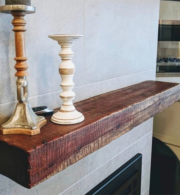 Go Living Edge Wood Mantel